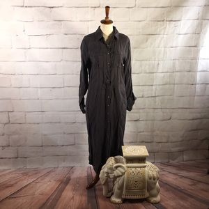 Anthropologie Maeve Button Down Shirt Dress